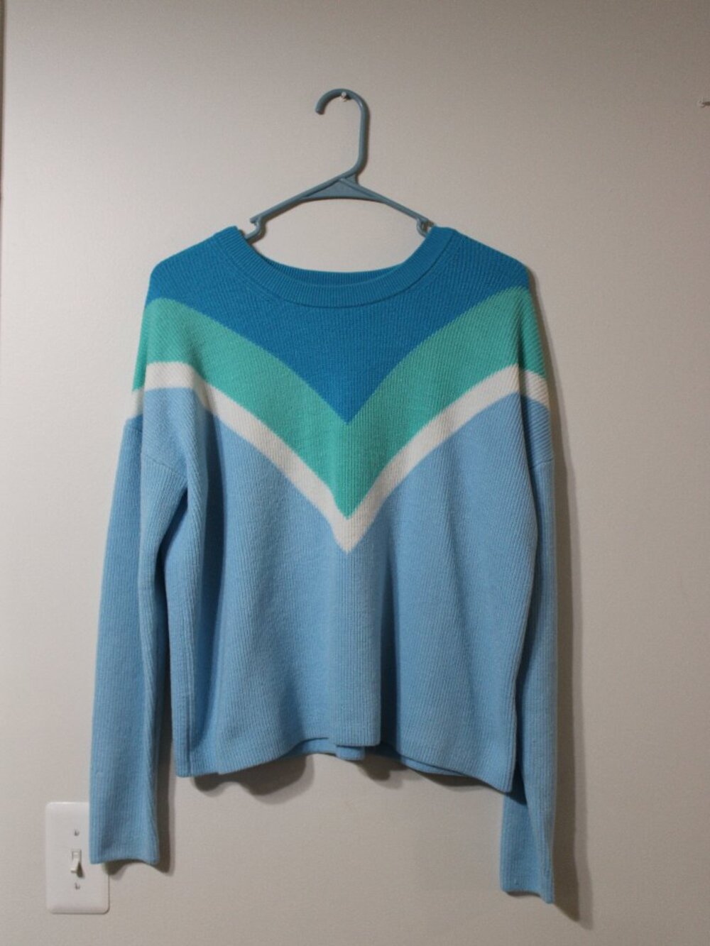 Women's Lilly Pulitzer Rivka Crew Neck Chevron Colorblock Sweater